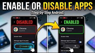 Enable or Disable Apps From Android Phone | Step-by-Step