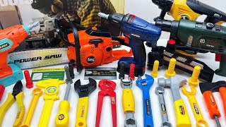 15-Minute Unboxing: A collection of professional power tools, from drills to chainsaws | toy review