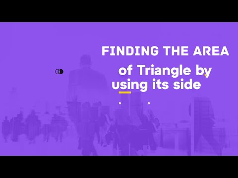 C program to Calculate the Area of a triangle by using its side