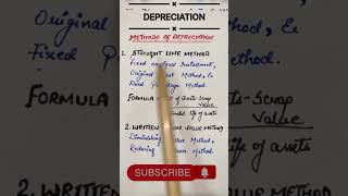 Depreciation #merhodsofchargingdepreciation #straightlinemethod #writtendownvaluemethod