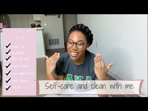 My Self-Care day *Quarantine* Routine |  Clean with me check list