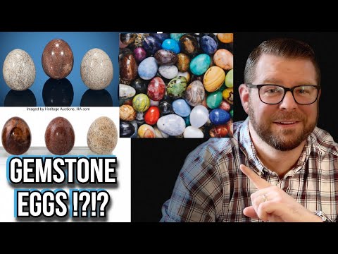 Gemstone Eggs: Hundreds of Gems cut in the shape of Eggs? Idar-Oberstein Gem cutter Dieter Jerusalem