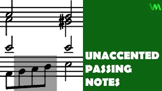 Unaccented Passing Notes