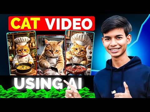 How To Make AI Cat Video || Viral🔥Shorts Niche 2025!