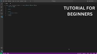 HTML (Web Development) Project 1: 'Tutorial For Beginners' Created by Trishanth Kumar