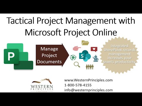 Project Document Management with Microsoft Project Online (Tactical Project Management)