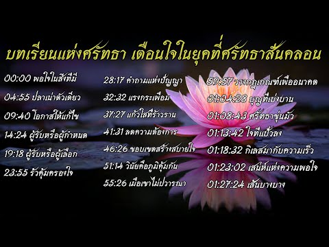 บทเรียนแห่งศรัทธา ฟังเตือนใจในยุคที่ศรัทธาสั่นคลอน โดย ฟังธรรมชาแนล