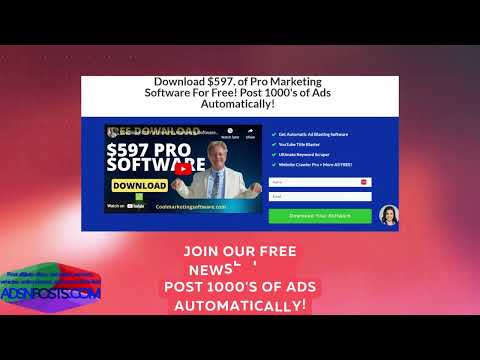 Join our newsletter and receive free pro marketing software!