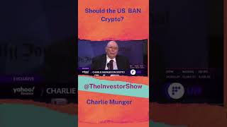 #usgovernment should Bann #cryptocurrency #charliemunger