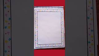 assignment page design #diy #ytshorts  #assignmentdecorationidexhas #pageborder #pageborderdesign