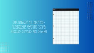 Ultimate Note-Taking with 4x4 Graph Paper Pad!