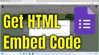 How To Get HTML Embed Code for Google Form [Guide]