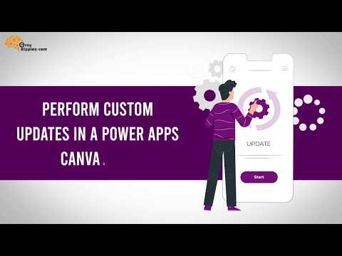 Perform custom updates in a Power Apps canvas app
