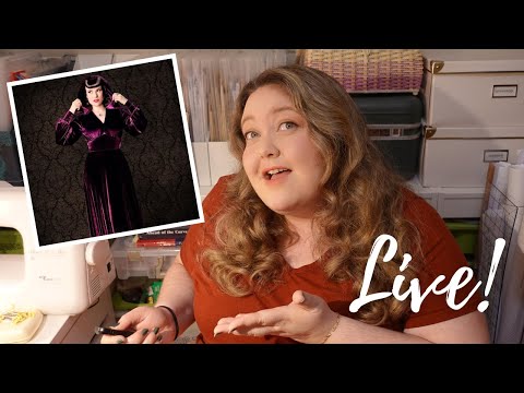 Sewing the Charm Society Dress: Stretch Velvet Bodice