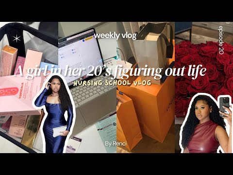COLLECTIVE VLOG: *as a nursing student* | LOTS OF STUDYING, LUXURY GIFTS, AKA PROBATE, NURSING EXAM