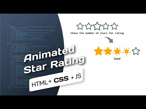 Animated Star Rating | HTML CSS and JS only #coding