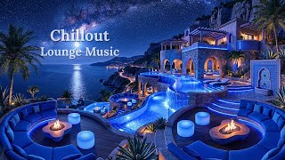 Smooth Night Groove 🎶 Balearic Lounge for Late-Night Chill | 1 Hours | Moonlit Blue Infinity Villa