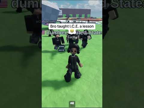 Roblox teaching ICE a lesson #shorts