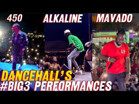 DANCEHALL’S BIG3 Performances | Alkaline BVI | Mavado FLORIDA | 450 GUYANA - RECAP