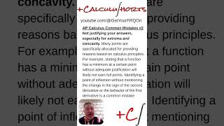AP Calculus FRQ Mistakes to AVOID! #2 #calchelp #calculushelp #apcalchelp #apcalculushelp