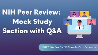 NIH Peer Review: Mock Study Section