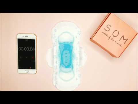 Korean Sanitary Pad Review #4 White Secret Hole Lavender   Test 1