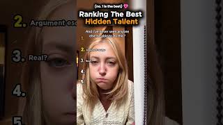Ranking The Best Hidden Talents Trend #tiktokviral #hiddentalent