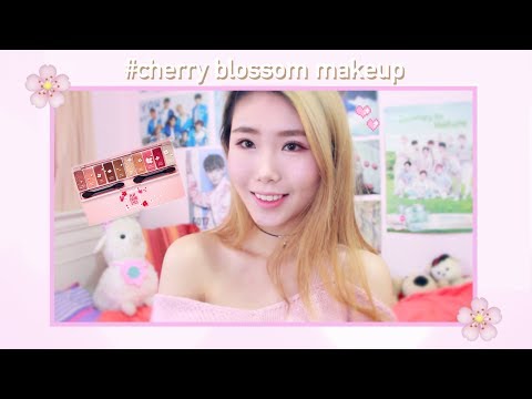 Etude House Cherry Blossom Palette Makeup & Swatches 🌸  에뛰드 벚꽃에디션 체리블라썸 메이크업