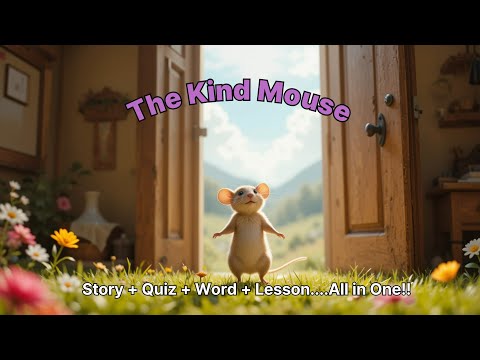 The Kind Mouse | 친절한 꼬마 생쥐 #kidsstory, #childrensstory,#storytelling,#quiz, #lesson,#Englishlearning