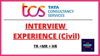 TCS Interview Experience | TR + MR + HR | TCS off campus experience