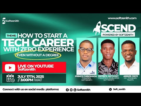 How to Start a Tech Career with Zero Experience (Even Without a Degree) | Ascend 1.1 | June 17, 2025