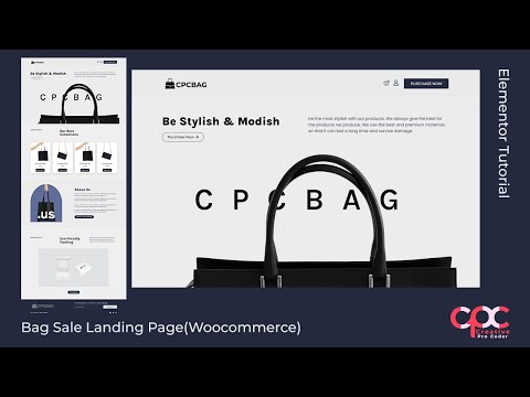 Create a Responsive Sales Landing page in Elementor | Elementor Tutorial