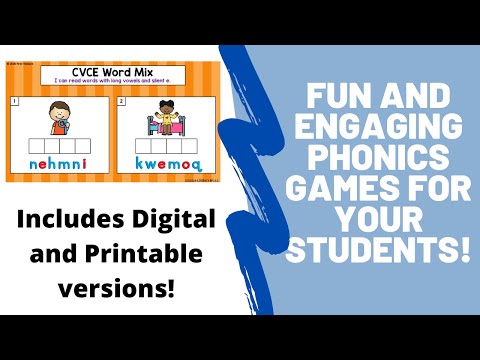 Long Vowel Silent E Game for Google Slide and Seesaw with Included Printable Worksheets!