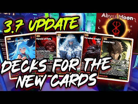 ROBLOX Anime Card Clash - 3.7 UPDATE | Decks for the New Cards