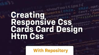 creating responsive css cards card design htm css