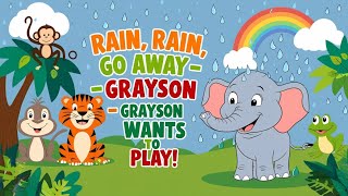 "Rain, Rain, 💦 Go Away 🌦 _ Grayson 🐘 Wants to Play ⚽️ | New song 🎶 for kid's By Tiny Universe 🌌🌟 "