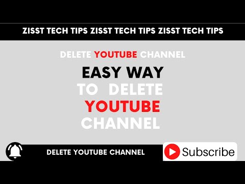 EASY WAY TO DELETE A YOUTUBE CHANNEL | Delete Youtube Channel | how to delete youtube channel 2021