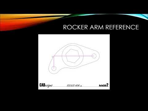 AutoCAD Rocker Arm Tutorial