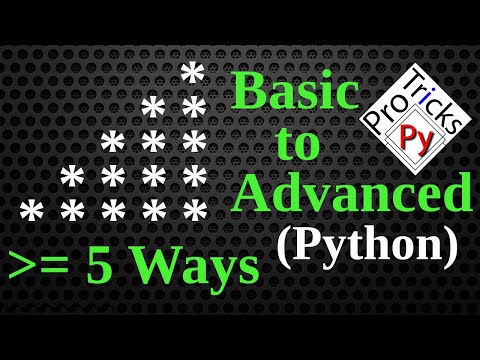 Python Pattern Program - Print Star * in Right Triangle Shape | Star Pattern | Python Star Pattern 4