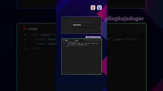user input design using html and css #coding #programming #shorts #ytshorts #html #css #userinput