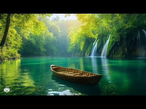 Flowing water relaxing, melodious piano sounds help you reduce stress sleep, restore energy