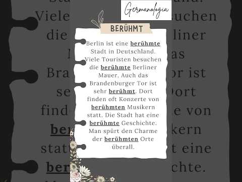 Famous✨ #deutschkurs #languagelearning #learngerman #booktok #christmas #english #skills #german