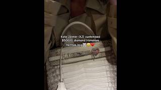 Kylie Jenner (KJ) customised $50000 diamond Himalaya hermas bag#viralshort #viralvideo #goviral