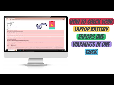 How to check your Laptop Battery Errors and Warnings in one click | PC Tips Part 2