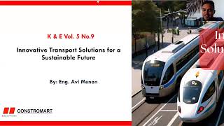 Innovative Transport Solutions for a Sustainable Future