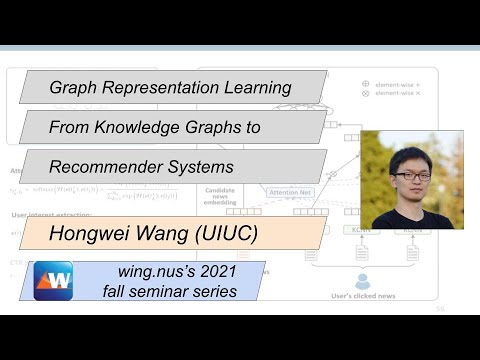 Graph Representation Learning From Knowledge Graphs to Recommender Systems / Hongwei Wang (UIUC)