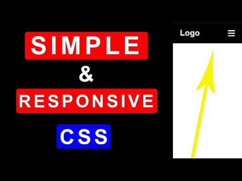 CSS: SIMPLE and RESPONSIVE NAVIGATION MENU