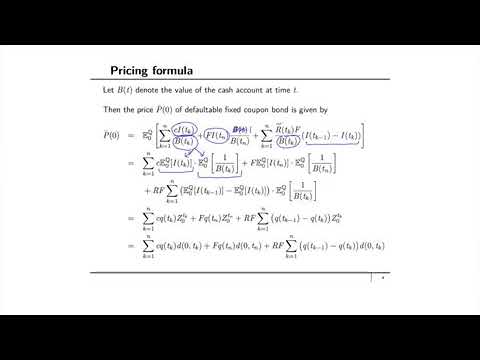 Financial Engineering: Pricing defaultable bonds