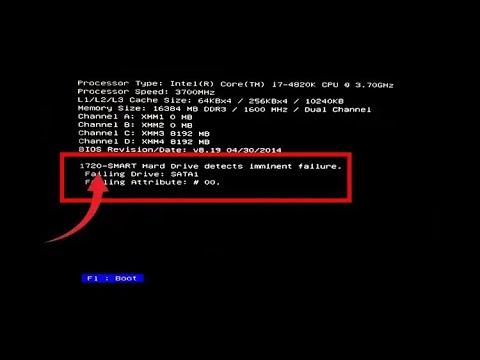 How to Repair a ‘1720 Hard Drive That Is About to Fail’