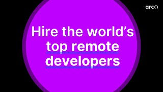 Hire the world’s top remote developers | Arc.dev